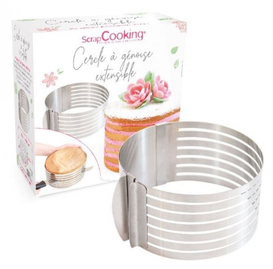 Scrapcooking Justerbar Tårtring - Perfekta lager