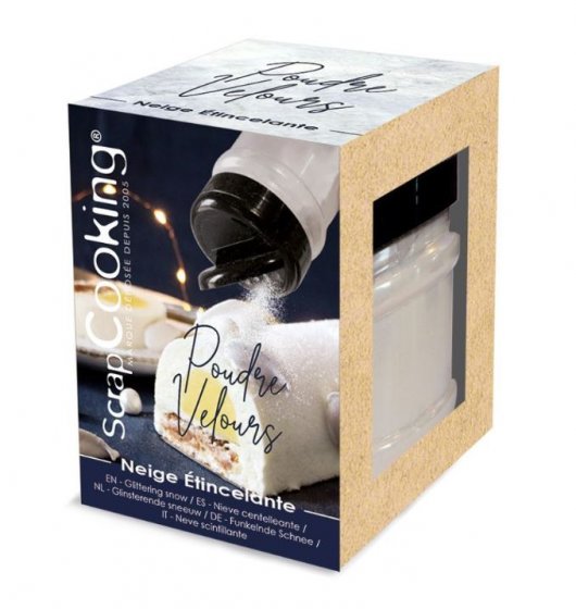 Velvet sparkling snow powder