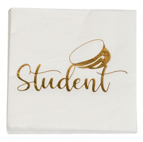 Servetter Student Guld