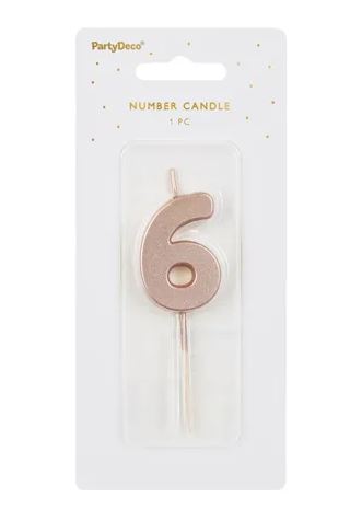 Sifferljus roséguld