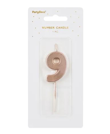 Sifferljus roséguld