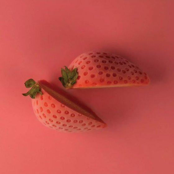 Silikonform jordgubbar