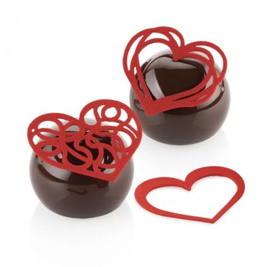 Silikonmatta hjärtan