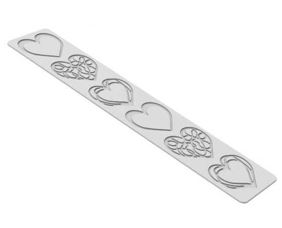 Silikonmatta hjärtan