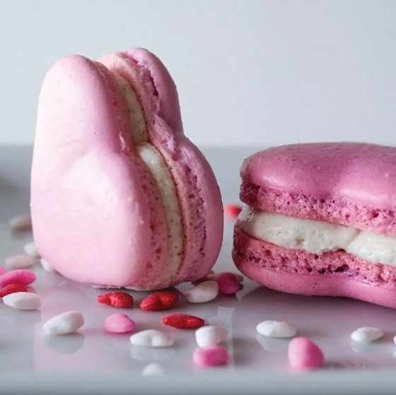 Silikomart Silikonmatta Macarons Hjärta