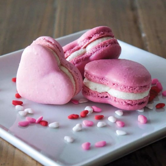 Silikomart Silikonmatta Macarons Hjärta