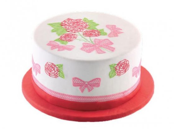 Silikonmatta spets rosor