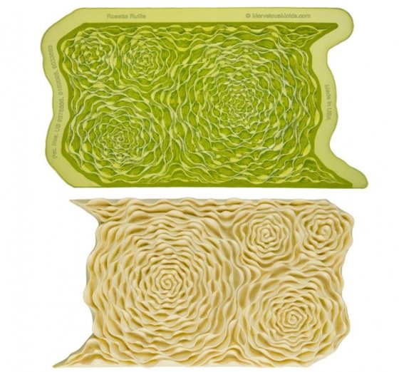 Marvelous moulds silikonform rosette ruffle