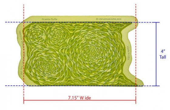 Marvelous moulds silikonform rosette ruffle