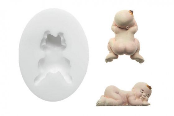 silikonform sleeping baby