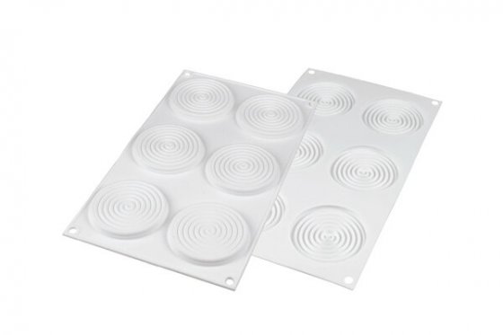 Silikonform tourbillon spiral