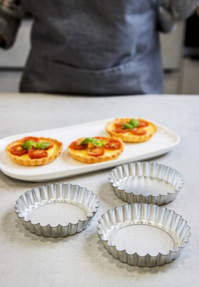 Piirakkavuoka irrotettavalla pohjalla 10 cm 6 kpl