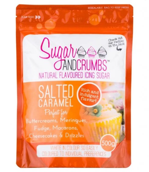 Smaksatt florsocker Salted Caramel 500 g