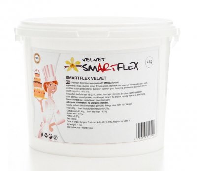 Smartflex sockerpasta white velvet vanilj 4 kg