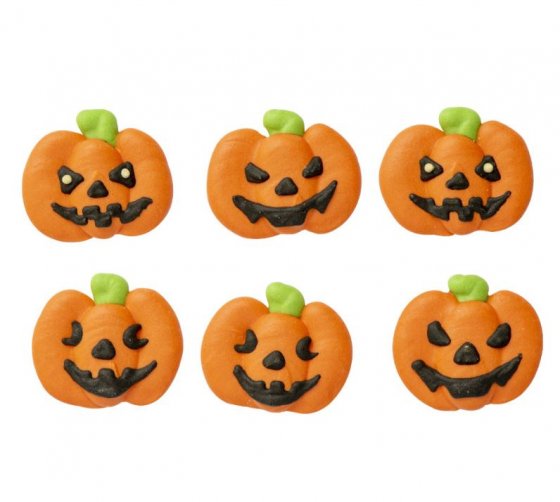 sockerdekorationer halloween pumpor