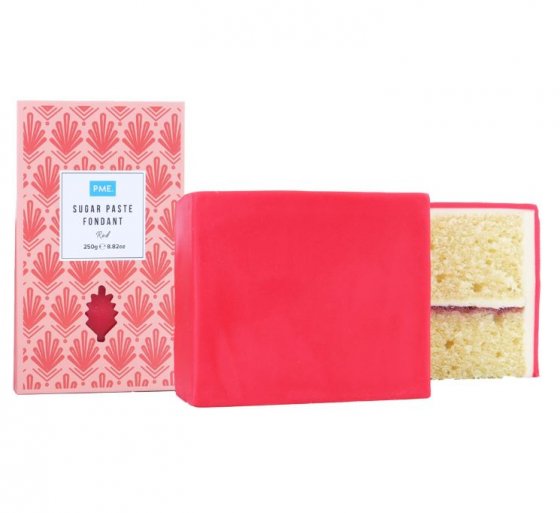 Röd sockerpasta pme