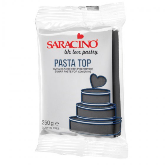 Sockerpasta Saracino svart