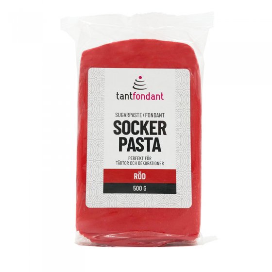Tant Fondant Sockerpasta Röd 500 g