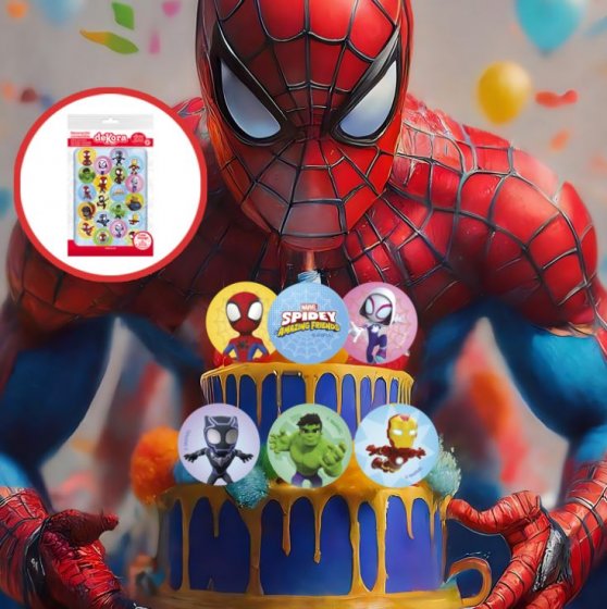 Ätbara waferbilder Spidey