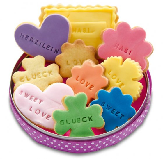 Stämpelset bokstäver