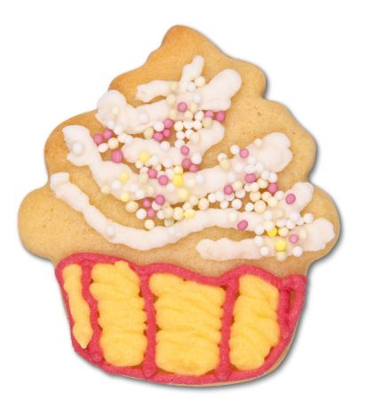 Cookie cutter cupcake