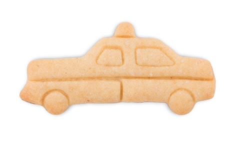 Cookie cutter polisbil