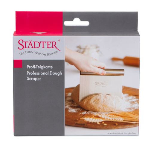 Degskrapa med måttangivelser