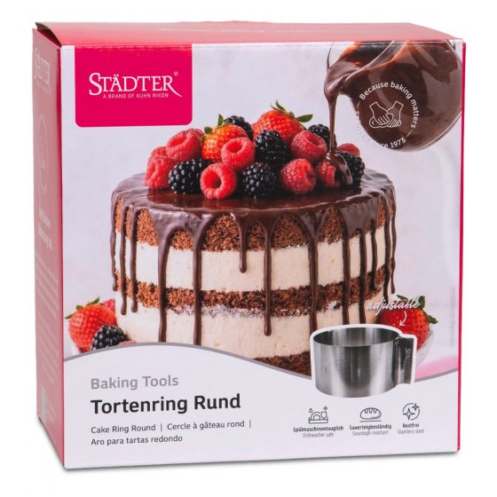Städter Säädettävä Kakkurengas 15-30 cm