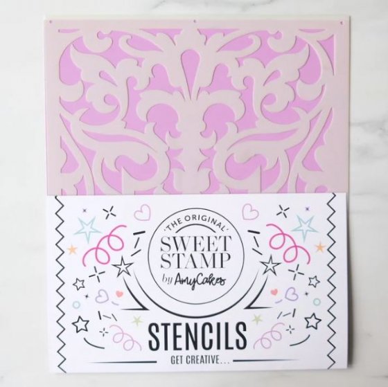 stencil tårta aurora