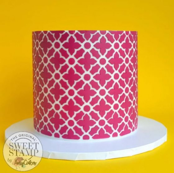 Stencil tårta Jasmine