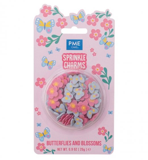 PME Strössel Fjärilar och blommor