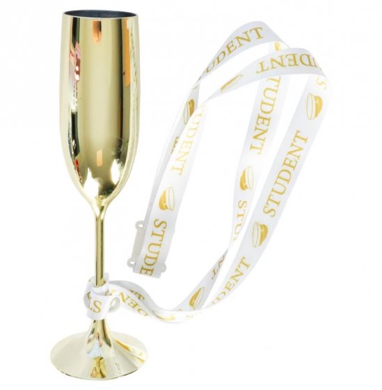 Champagneglas student