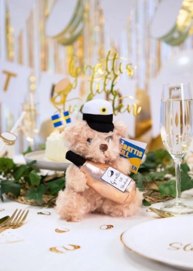 Studentnalle rosa flaska