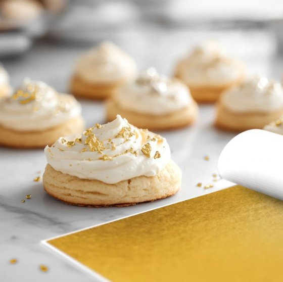 Sugarflair gold leaf sheet