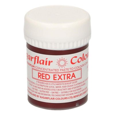 Sugarflair Pastafärg Red extra 42 g