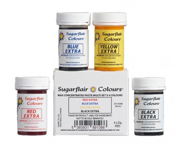 Sugarflair Pastafärg Max Concentrate 4-pack