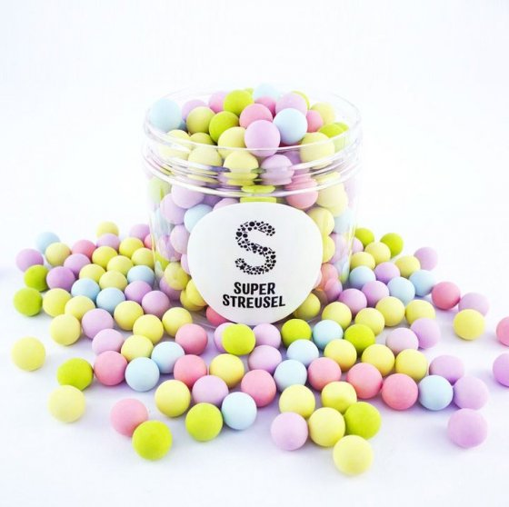 Chokladkulor strössel pastellfärger