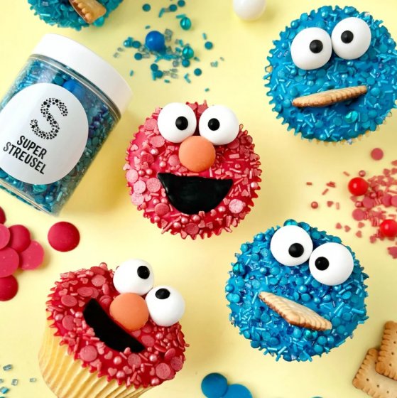 Super Streusel koristeraemix sininen