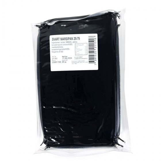 Marsipan svart 2,5 kg