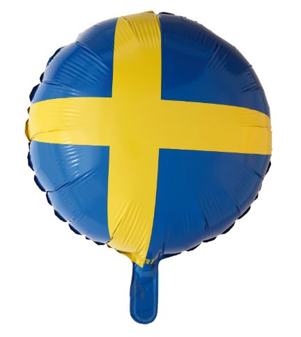 Folieballong svenska flaggan