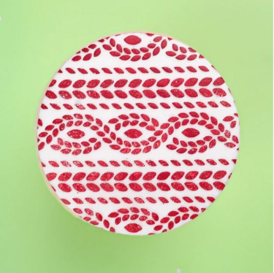 Stencil till cookies Cable Knit