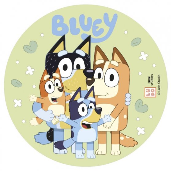 Tårtbild Bluey