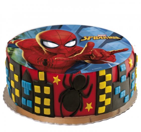 Spiderman tårtbild