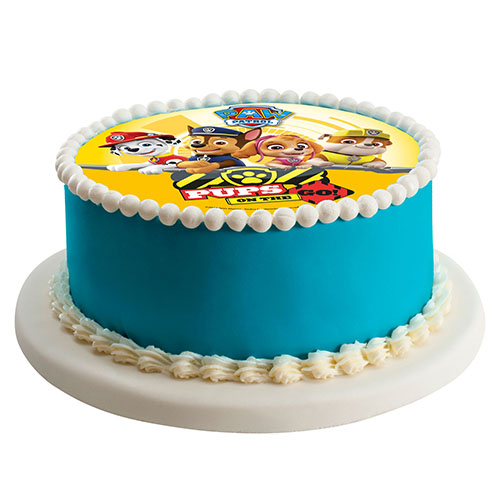 Tårtbild Paw patrol pups on the go