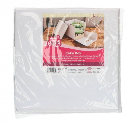 Hög tårtkartong med lock