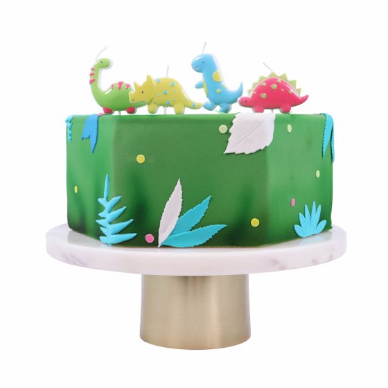 Tårtljus set dinosaurier 4 st PME