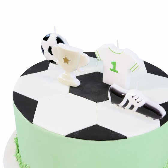 Tårtljus set fotboll 4 st PME