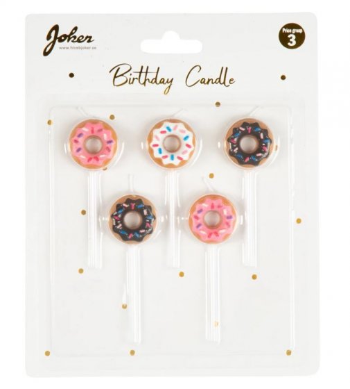 Tårtljus Donuts 5-pack