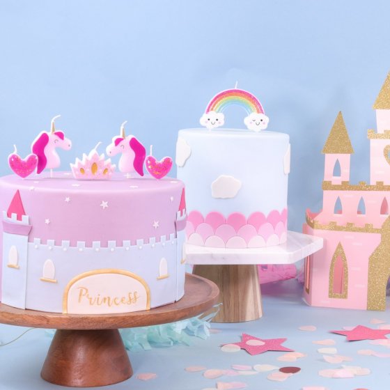 Tårtljus set prinsessa 5 st
