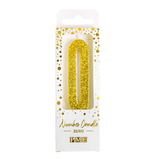 Sifferljus guldglitter 0